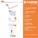 ACCESORIOS DE BAÑO OBI 6PIEZAS CORONA