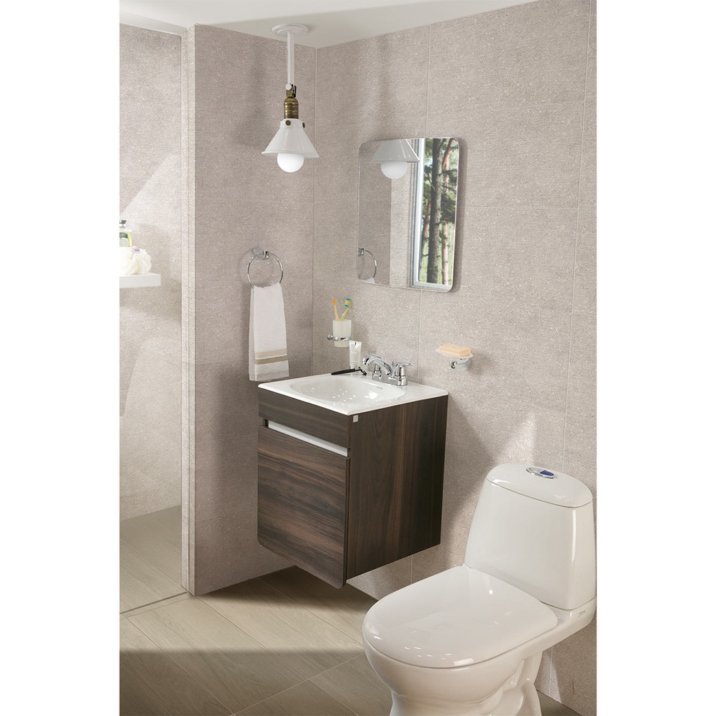 MUEBLE DE BAÑO ELEVADO ALUVIA ROBLE GRIS CENIZA / LVM 45