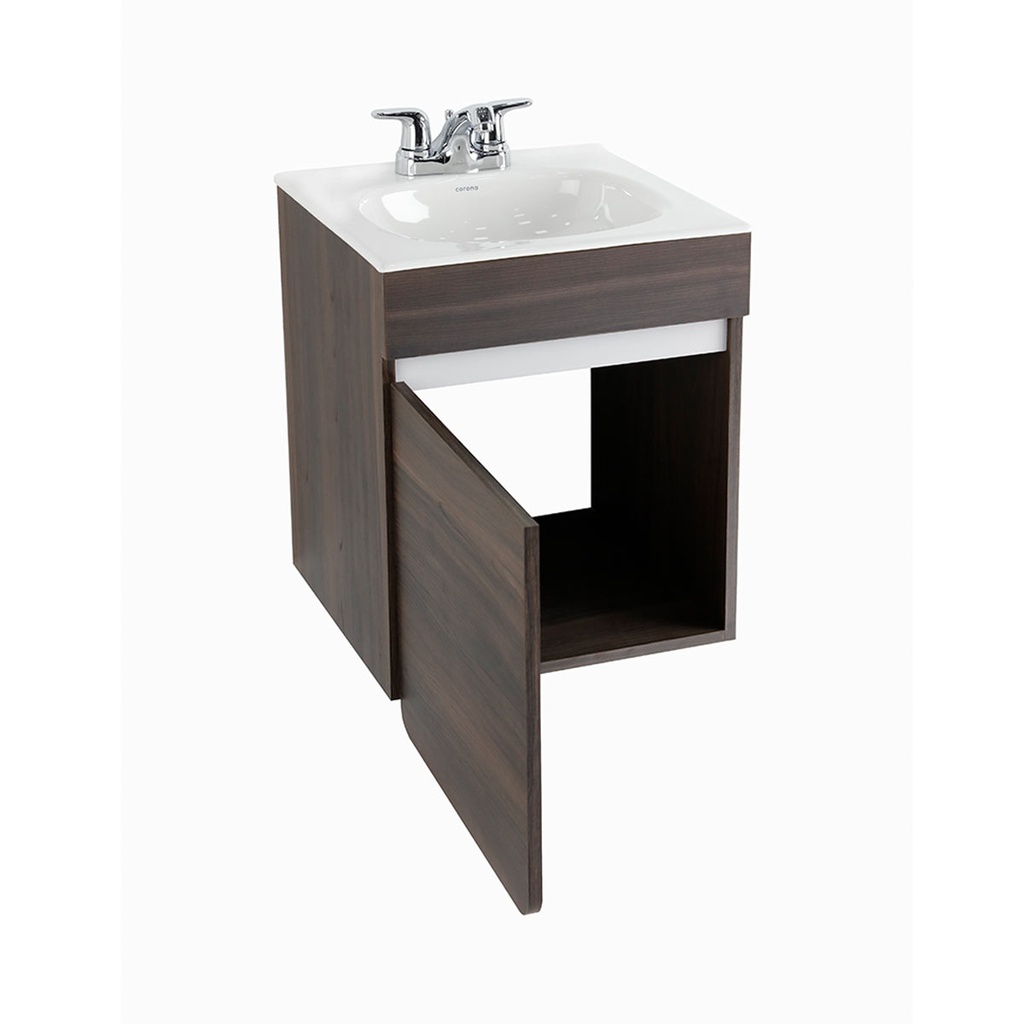 MUEBLE DE BAÑO ELEVADO ALUVIA ROBLE GRIS CENIZA / LVM 45
