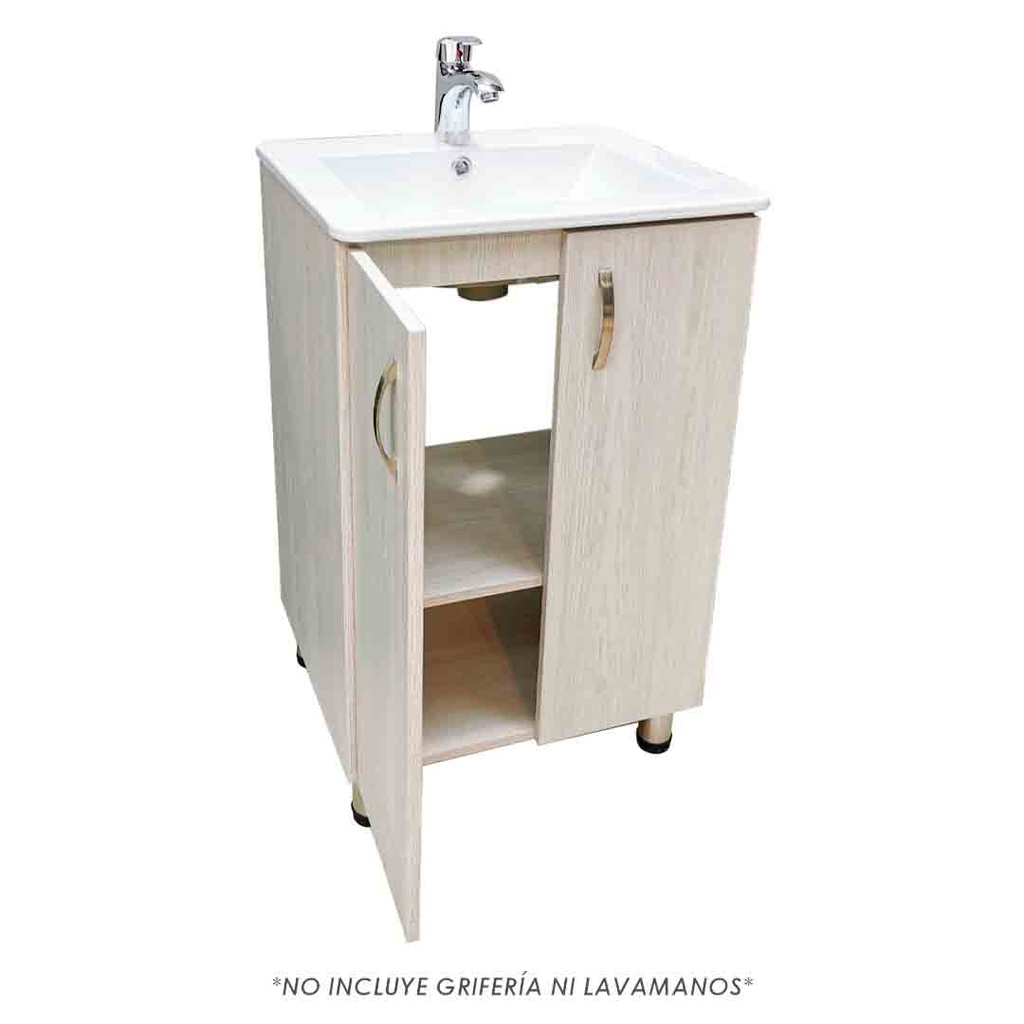 MUEBLE DE BAÑO PISO NIEBLA 53X46 COMFER