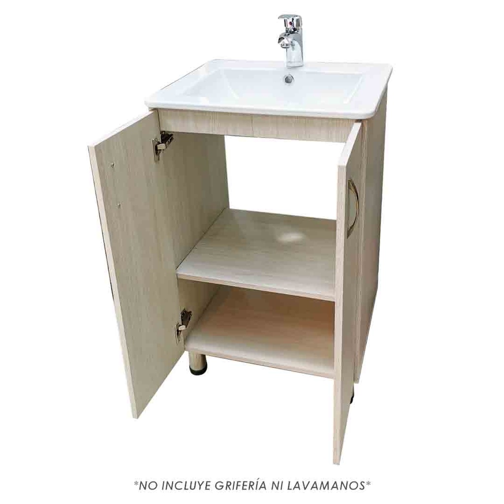 MUEBLE DE BAÑO PISO NIEBLA 53X46 COMFER