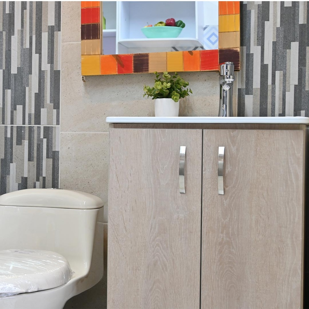 MUEBLE DE BAÑO PISO ROBLE PROVENSAL 53X46 COMFER