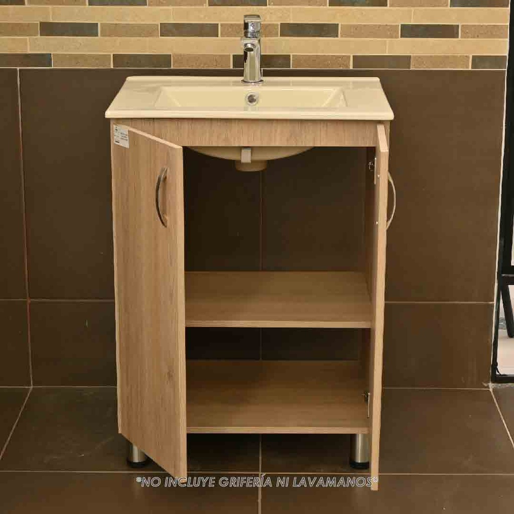 Mueble de baño-Mueble-Baño-Lavamanos-Mueble de Baño Elevado-Mueble De Baño Piso-Acoples-Sifón