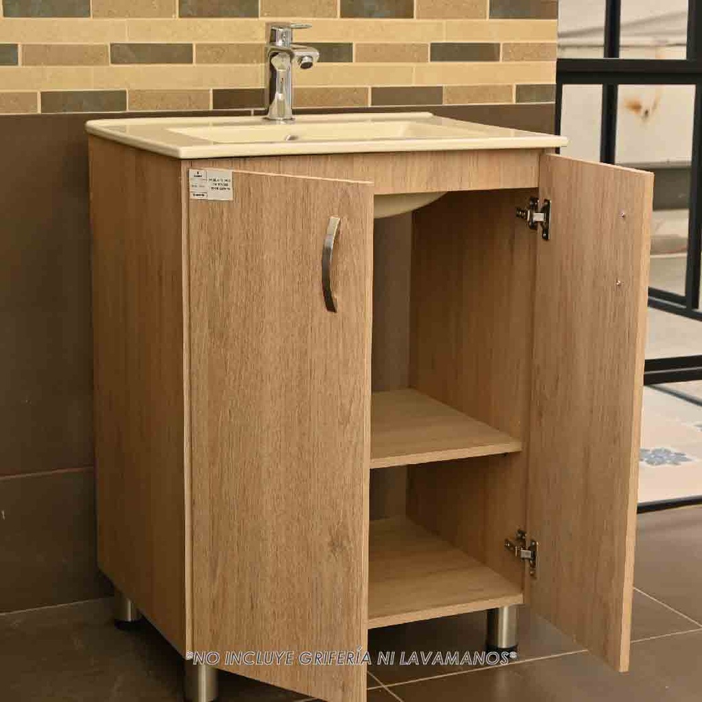 Mueble de baño-Mueble-Baño-Lavamanos-Mueble de Baño Elevado-Mueble De Baño Piso-Acoples-Sifón