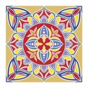 Ceramica para interior corona Mandala Camelia Multicolor