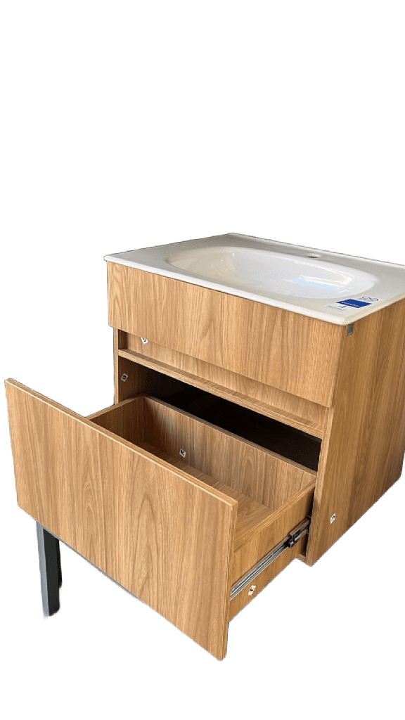 COMBO MUEBLE BAÑO EL PALERMO FRESNO/WENGUE 60X45 RH CON LVM CORONA