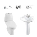 COMBO SANITARIO ECOCLEAN BLANCO CONP. SINGLE CORONA
