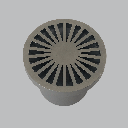 REJILLA 3X2 CON SOSCO GALAXIA CROMO REDOND SILPLAS