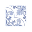 [RDG027] DECORADO CUADRADO AZIM AZUL 19.8X19.8 CORONA