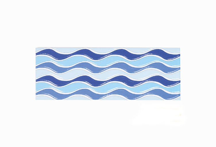 [RDG041] DECORADO MINI OLAS AZUL 15X45 TU CASSA