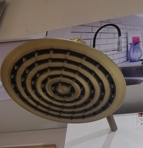 REGADERA CROM REDONDA BRONCE 8 AFD