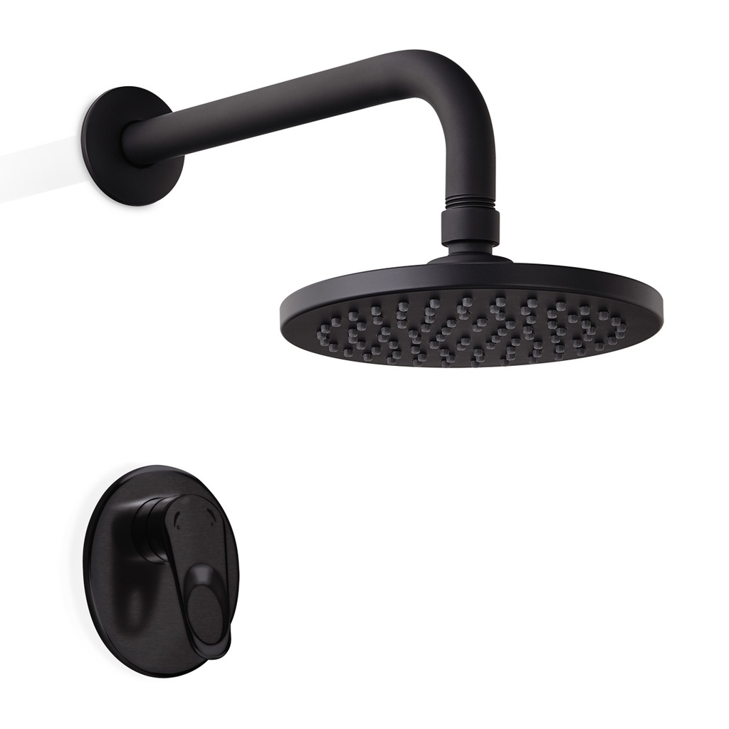 CONJ. DUCHA MONOCONT. KORAL MATE BLACK SD CORONA