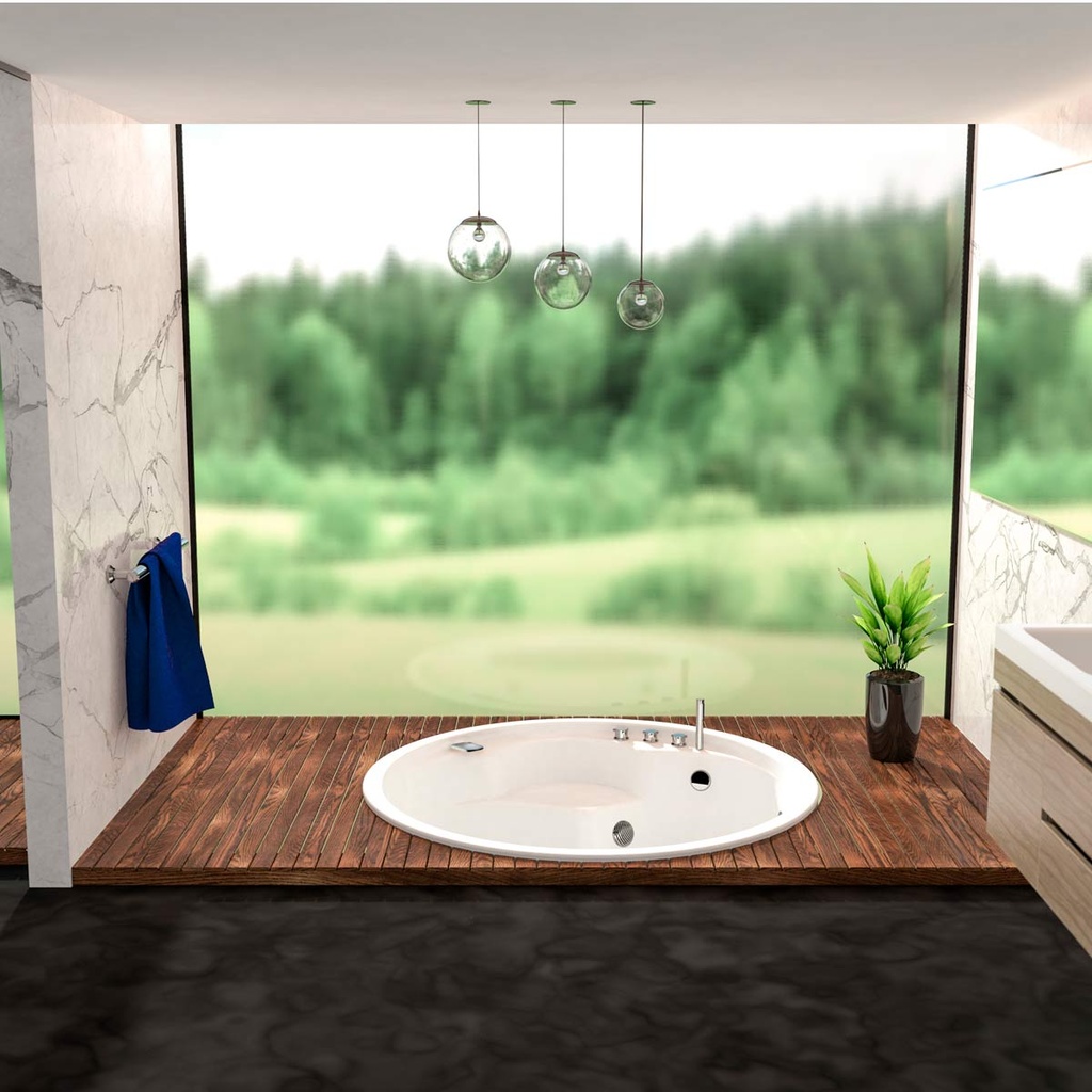 [GSJ010] HIDROMASAJE NORUEGA 156 BLANCO-C2-KT-CP FIRPLAK