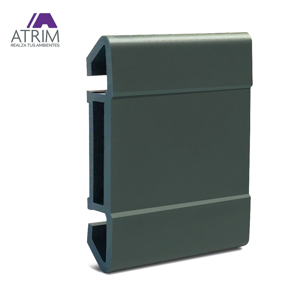 CLIP DE FIJACION PARA ZÓCALO - GUARDAESCOBA X12 UND GRIS ATRIM