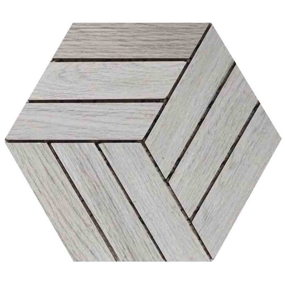 [RDC033] MALLA HEXAGONO NOGAL CAFE 21X21 ALFA