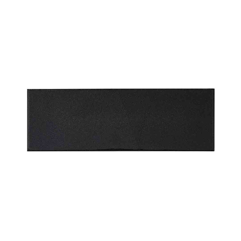 [RDK005] BRICK VITRO METAL NEGRO 7.1X21.7 CORONA