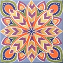 MANDALA JAZMIN MULTICOLOR 19.8X19.8 CORONA