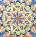 MANDALA LIRIO MULTICOLOR 19.8X19.8 CORONA