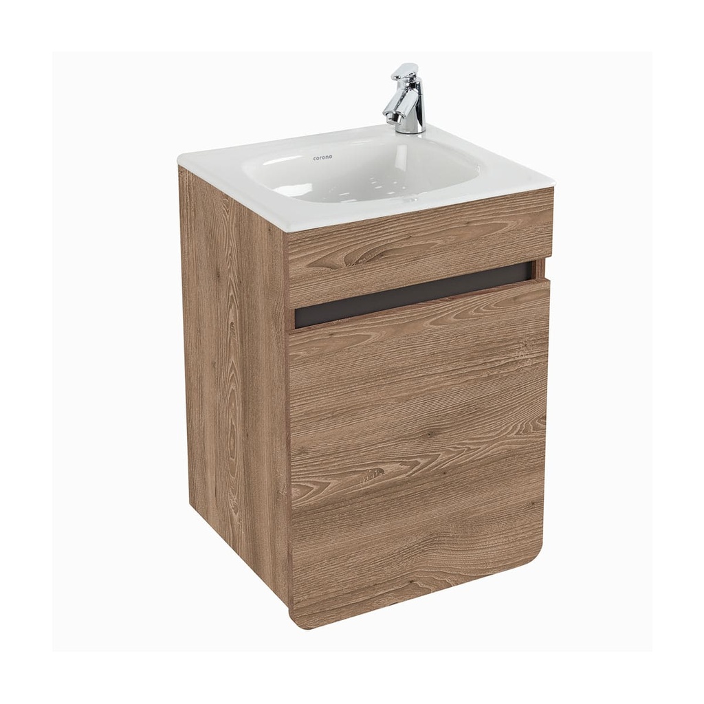 [MBF031] COMBO MUEBLE BAÑO EL ALUVIA MIEL 40X35 RH CON LVM CORONA