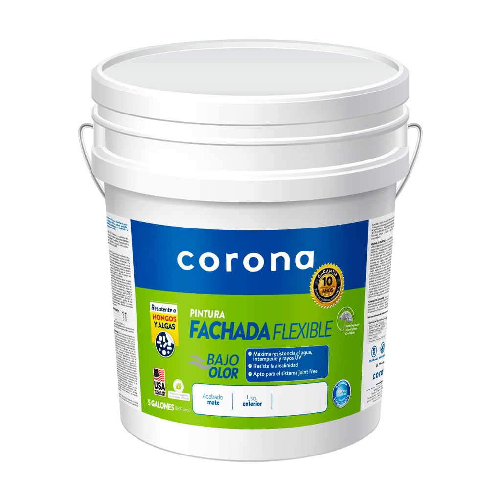 PINTURA FACHADA BLANCO 5GL CORONA