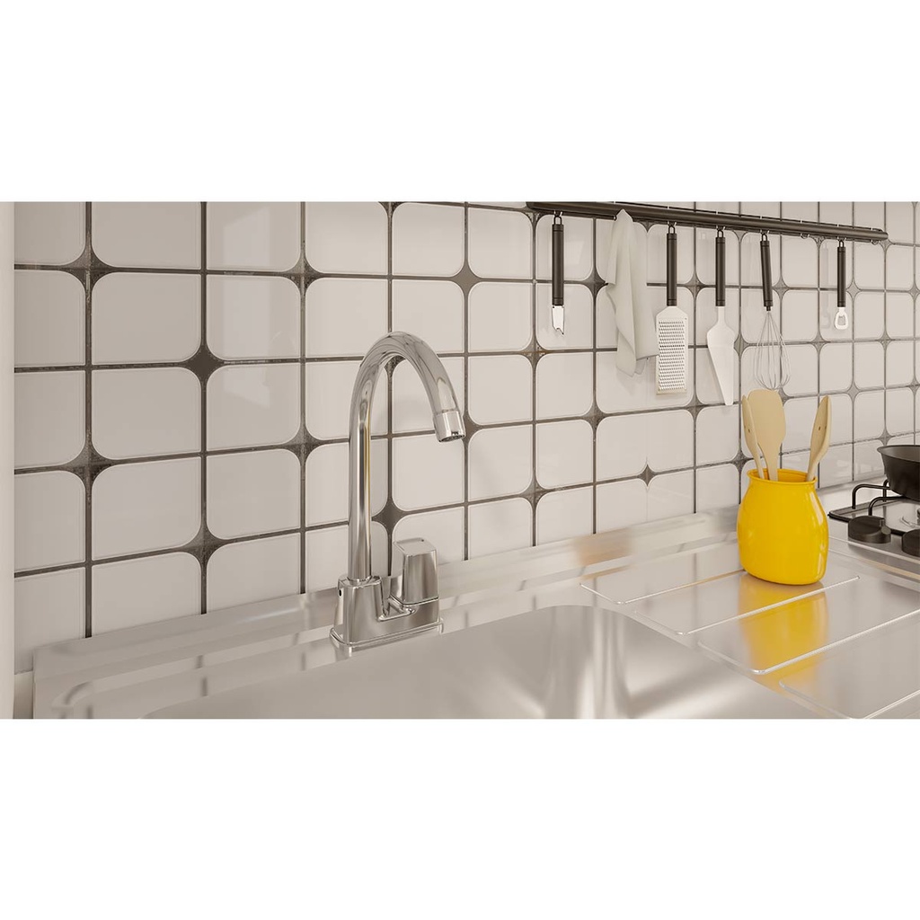 [GPL023] LLAVE SENCILLA LAVAPLATOS SOLID CROMO CORONA