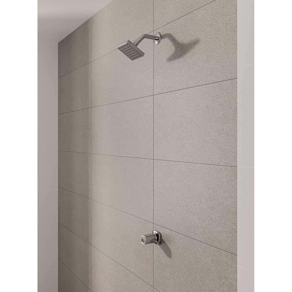 [GDGC07] CONJ. REGISTRO DUCHA SOLID CROMO CORONA