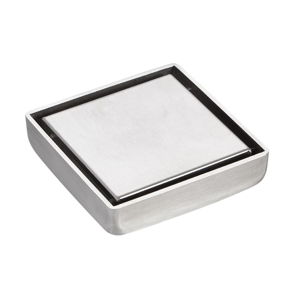 [GCJ024] REJILLA DE PISO CUADRADA ACERO INOX SIF. OCULTO 10X10 CORONA