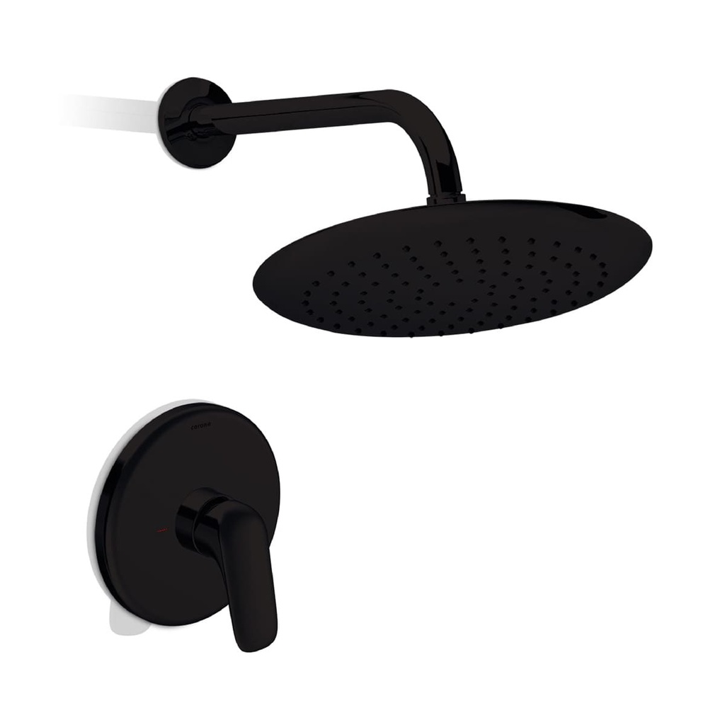 CONJ. DUCHA MONOCONT. LIQUID SD MATEBLACK CORONA