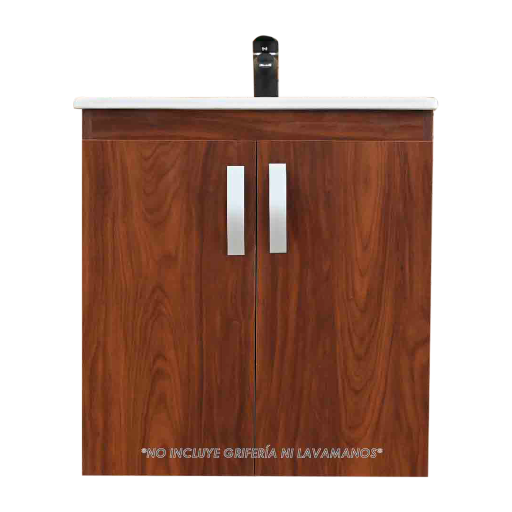 MUEBLE DE BAÑO ELEVADO CAOBA 60X46 COMFER