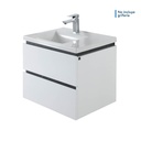 MUEBLE DE BAÑO ELEVADO PONTUS PLUS BLANCO- ONIX 60 CM CON LVM CORONA