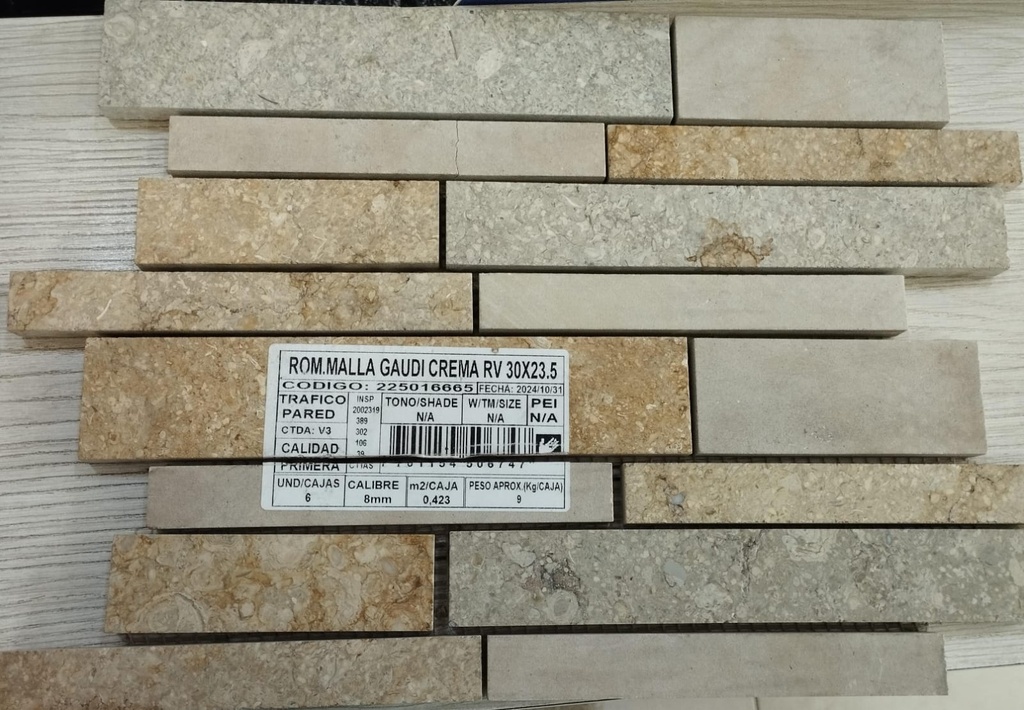 MALLA ROM. GAUDI CREMA  30X23.5 ALFA