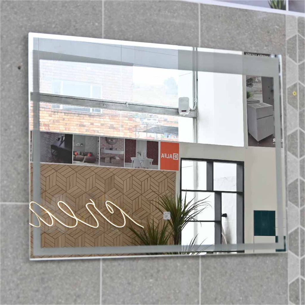ESPEJO LED RECTANGULAR HORIZONTAL 80x60cm IMP.