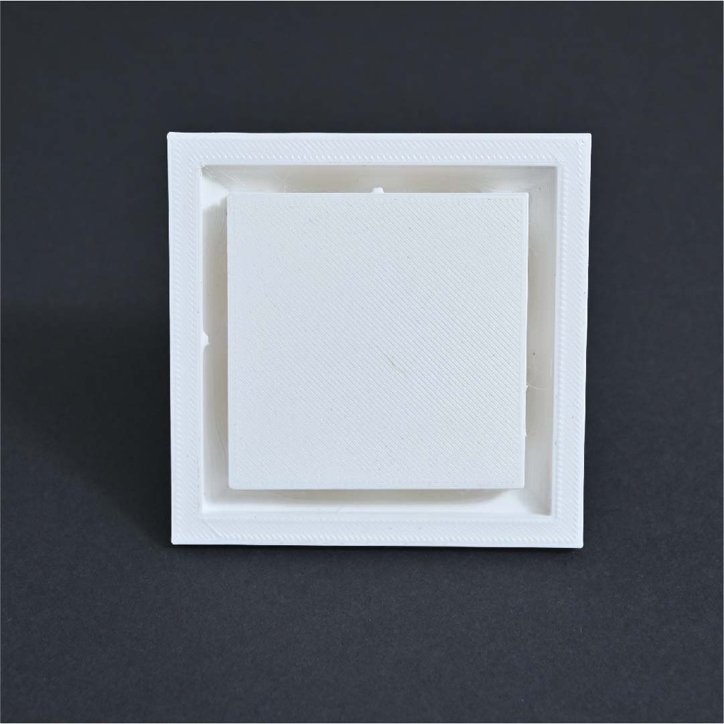 REJILLA SIFON PLASTICA CUADRADA 8X8 BLANCO