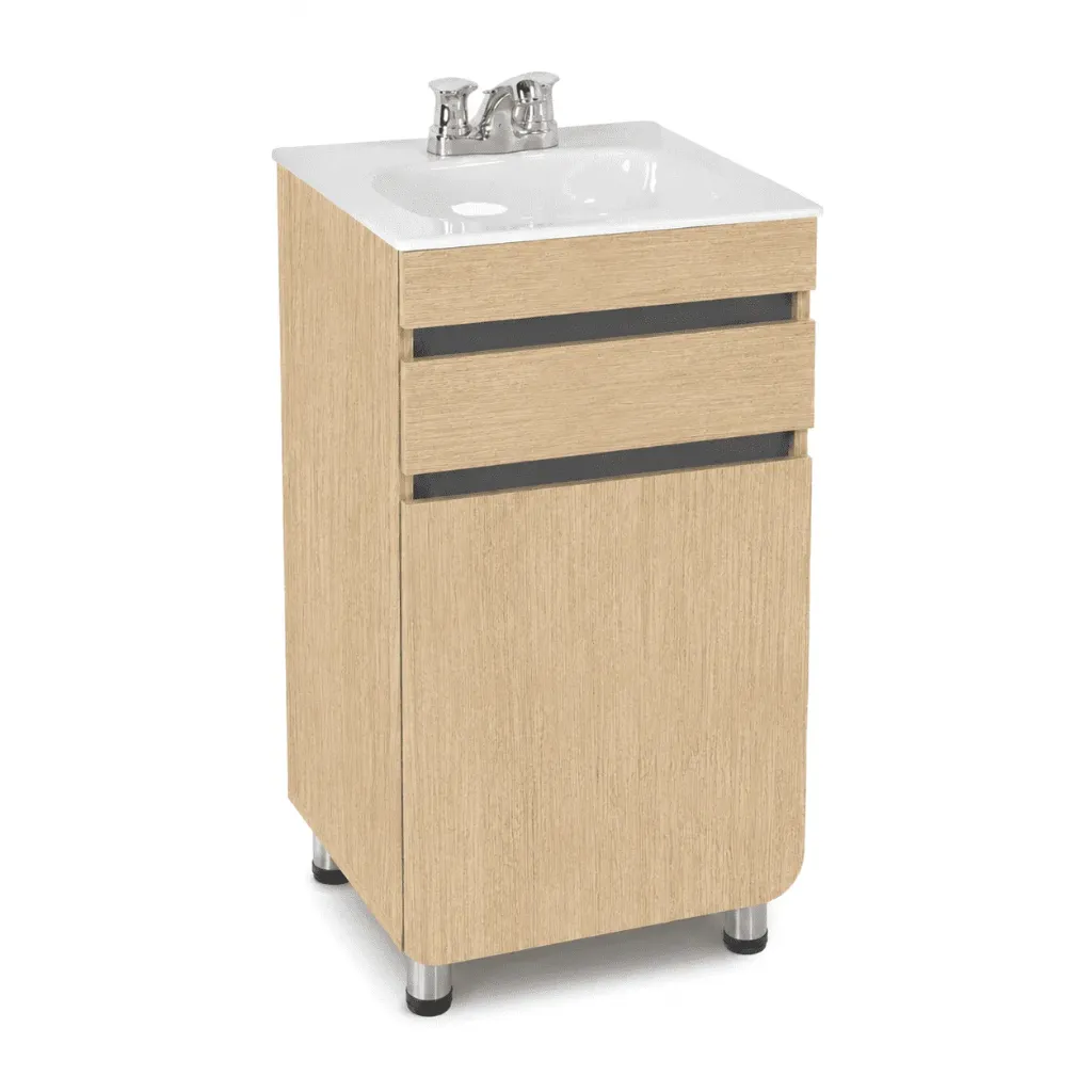 [MBP089] COMBO MUEBLE BAÑO PS ALUVIA CARTAGENA 45X45 RH CON LVM CORONA