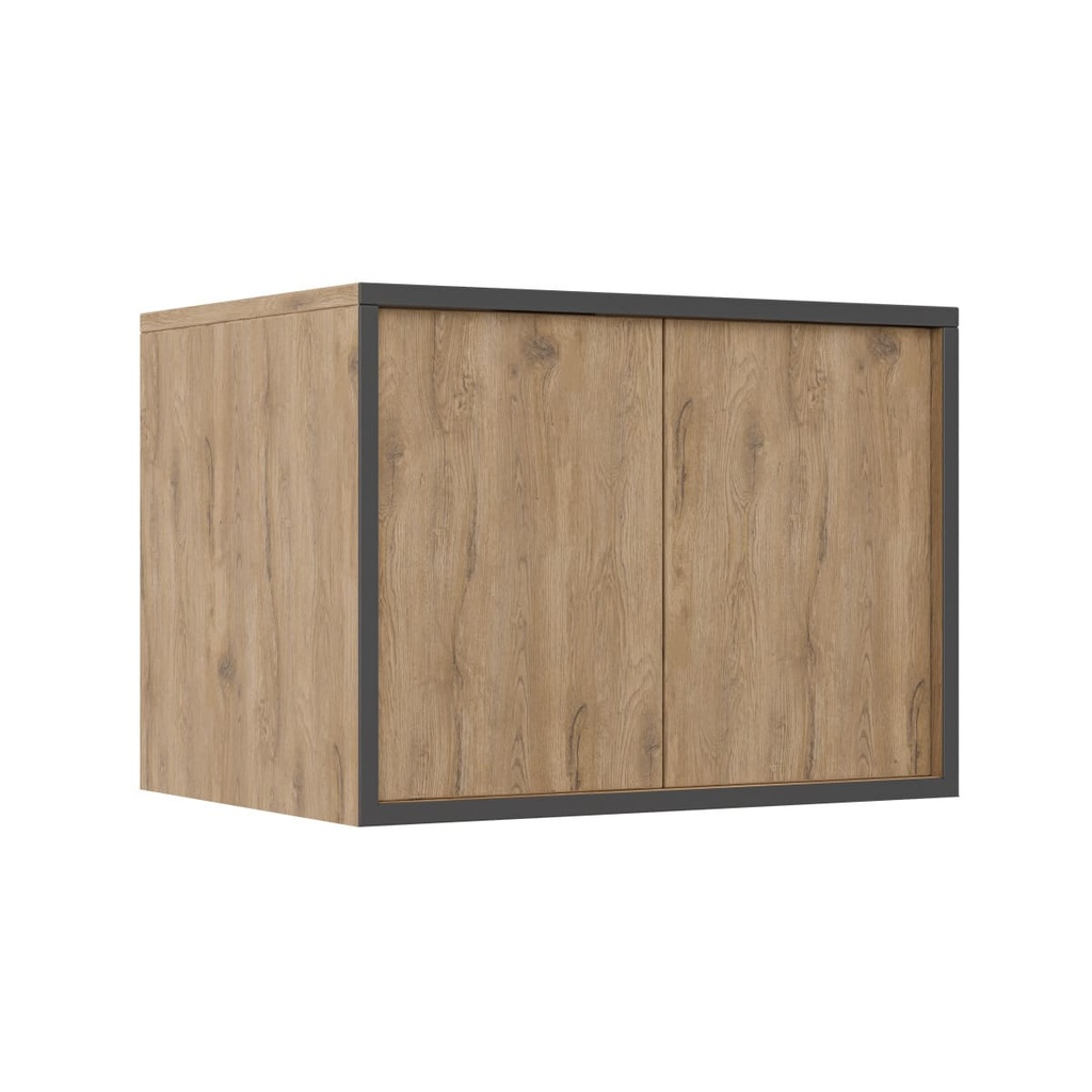 MUEBLE DE BAÑO ELEVADO LISBOA PLUS MACADAMIA - PLOMO 60 CM CORONA