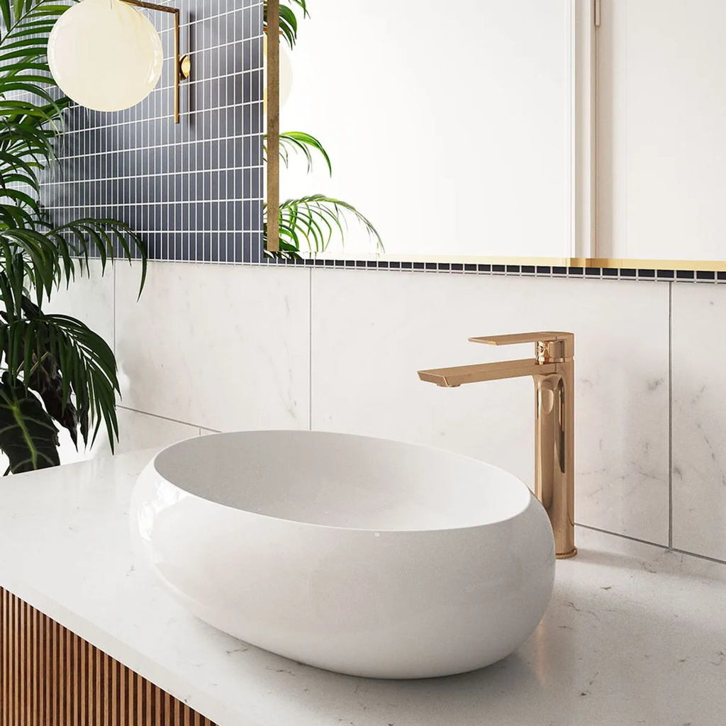 MONOCONT. LAVAMANOS SQUADRA ALTA ROSE GOLD ALFA