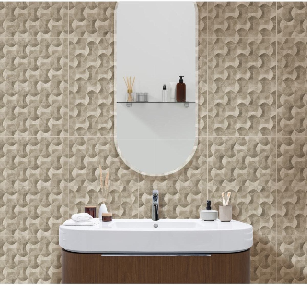 [RCD190] PARED ESTRUCT. REGATA BEIGE 25X35 PRIM. CORONA (2.00)