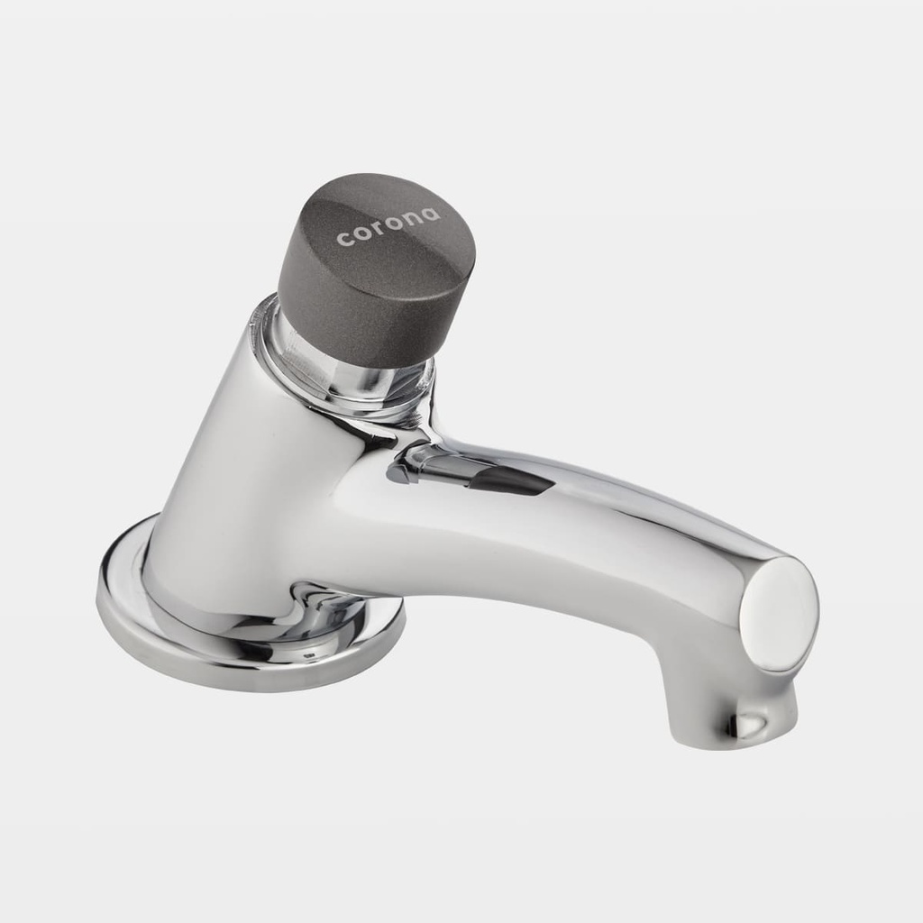 GRIFERIA LAVAMANOS INST PUSH MESA TITANIO CORONA