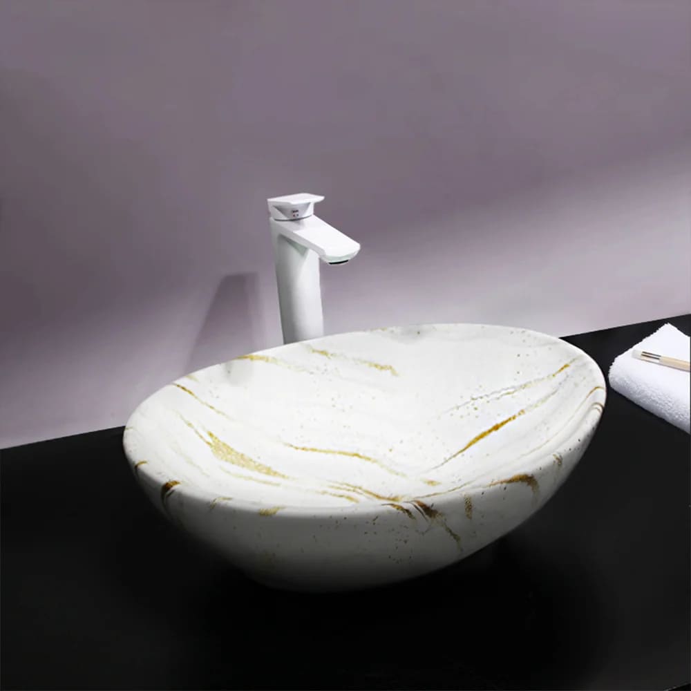 [PLV095] LAVAMANOS MARMOL CARRARA GOLD MATE CG