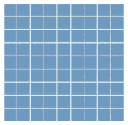 MOSAICO CRISTAL AZUL CLARO 30X30 CORONA