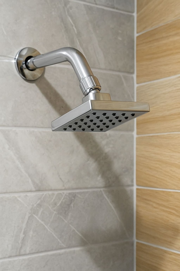 REGADERA NOGAL CON BRAZO GRIVAL