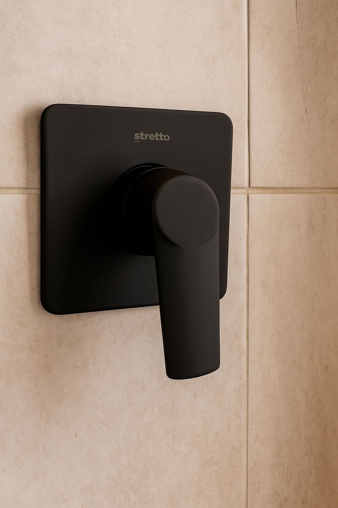 MONOCONT. DUCHA MODENA NEGRO MATE STRETTO