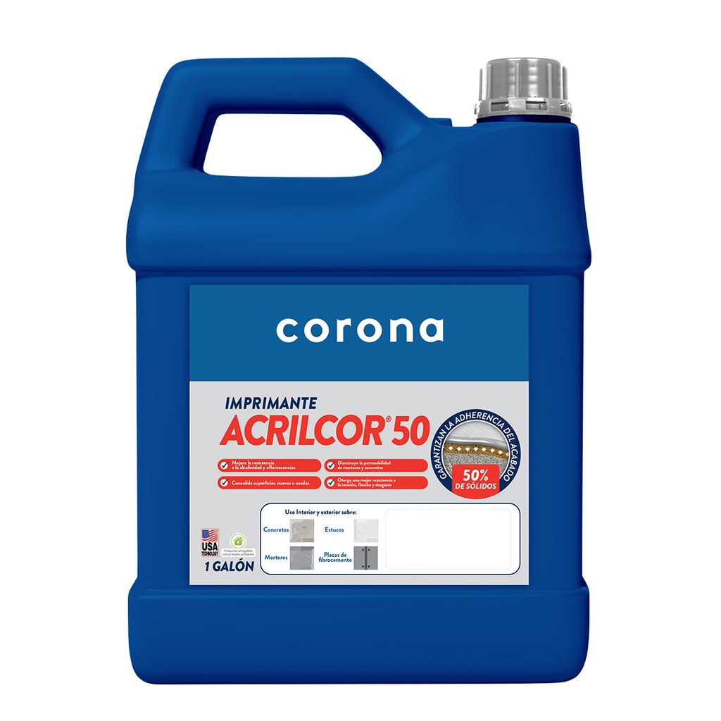 ACRILCOR 50 GALON 4KG CORONA