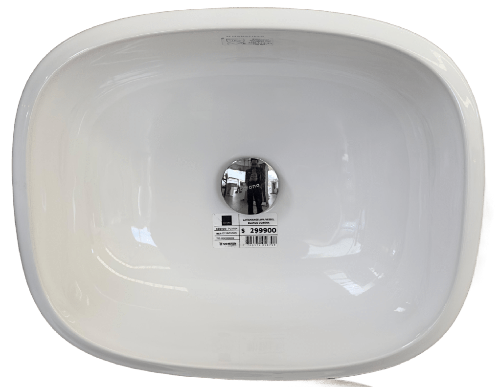 [PLV104] LAVAMANOS AVA VESSEL BLANCO CORONA