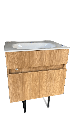 COMBO MUEBLE BAÑO EL PALERMO FRESNO/WENGUE 60X45 RH CON LVM CORONA