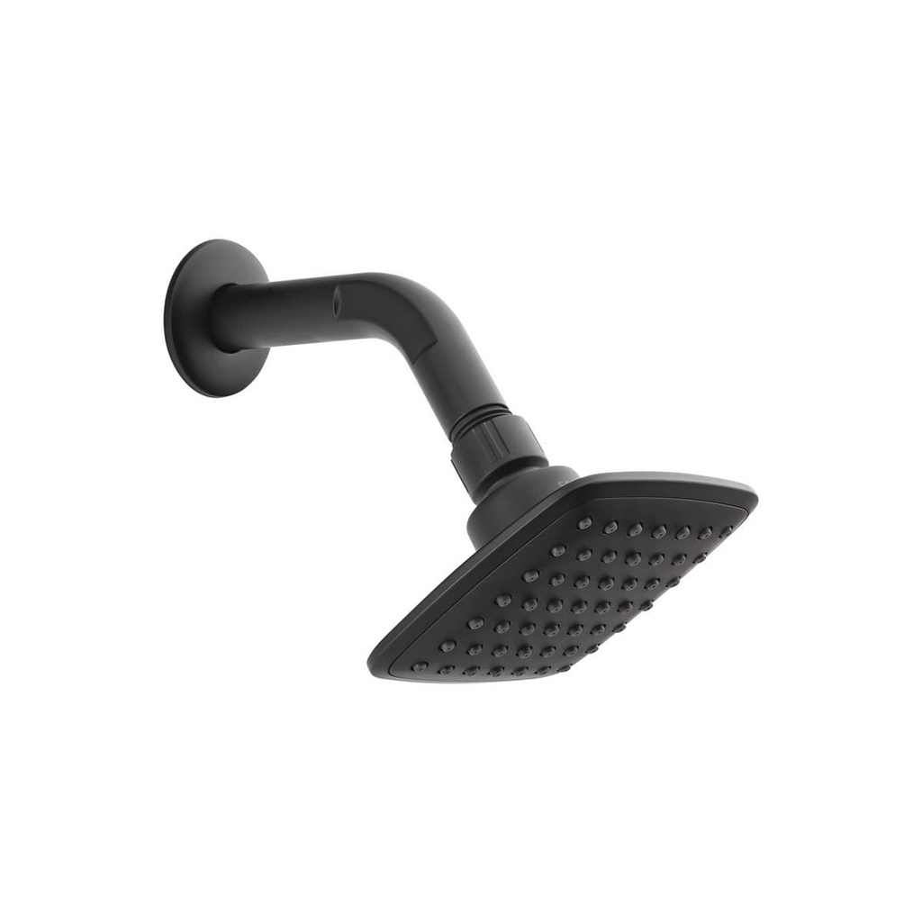 REGADERA CON BRAZO CUSCO MATEBLACK CORONA
