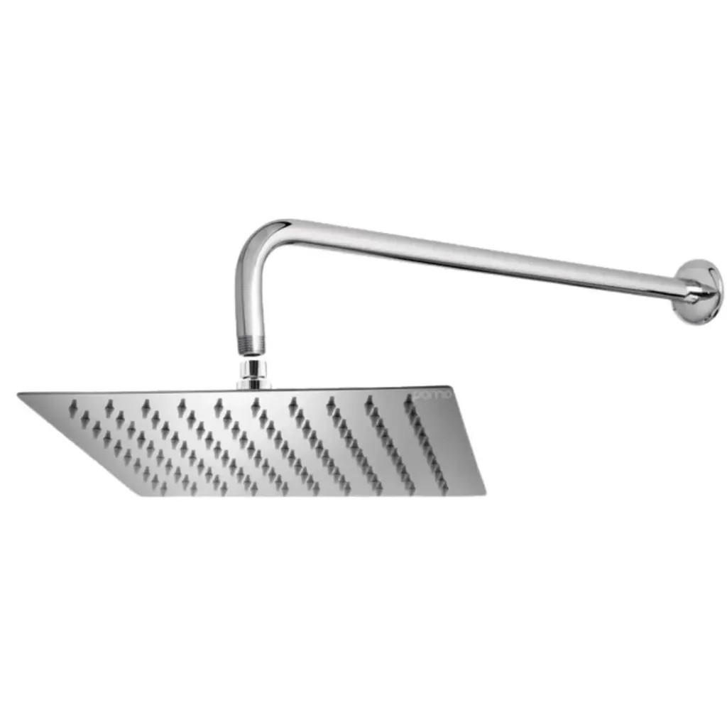 REGADERA CON BRAZO ECO 20X20 CROMO IMP