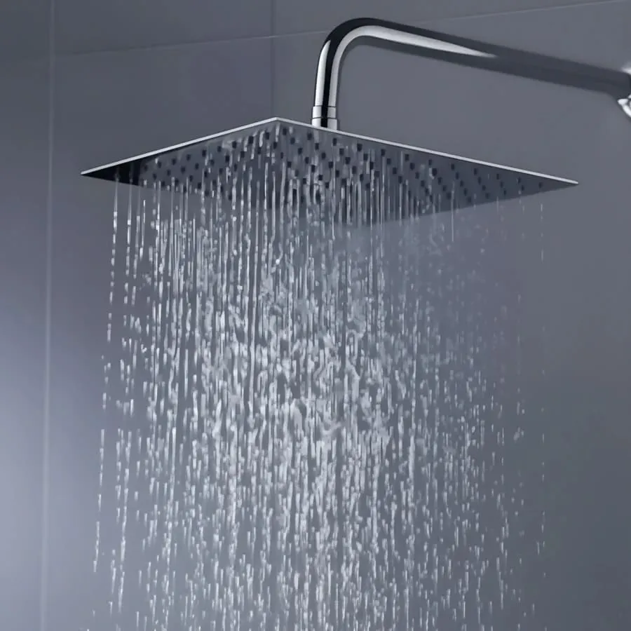 [GDR089] REGADERA CON BRAZO ECO 30X30 CROMO IMP