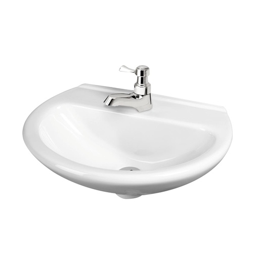 [PLC004] LAVAMANOS MILANO BLANCO S/PED CORONA