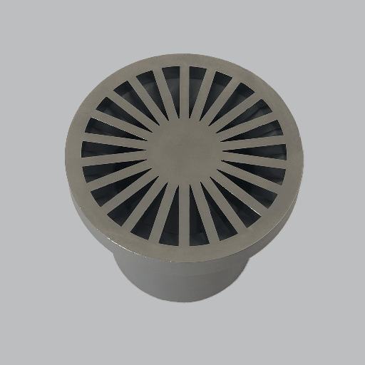 [GCJ004] REJILLA 3X2 CON SOSCO GALAXIA CROMO REDOND SILPLAS